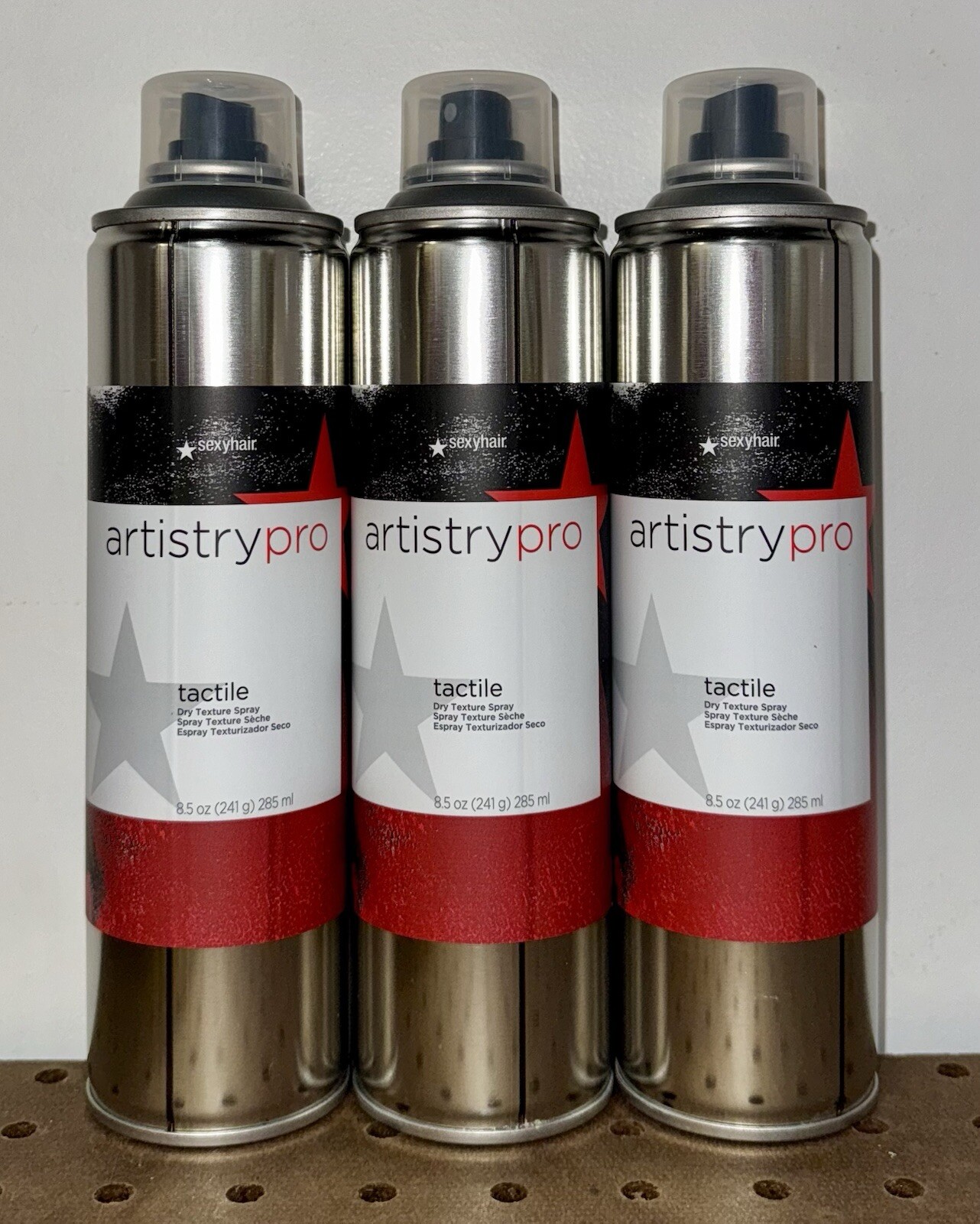 3 PACK!!! SEXY HAIR ARTISTRY PRO TACTILE DRY TEXTURE HOLD SPRAY 8.5 OZ HAIRSPRAY