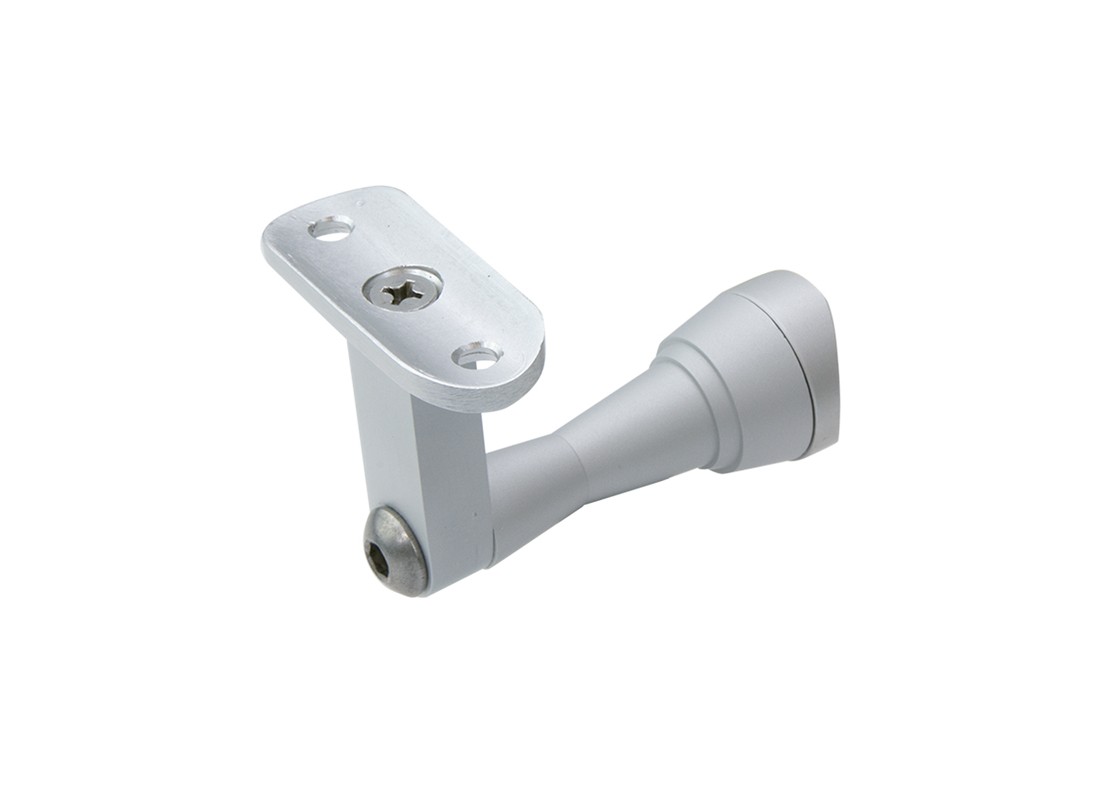 FHC HB4PSA Highland Series Bracket Post Mounted Handrail - Satin Anodized