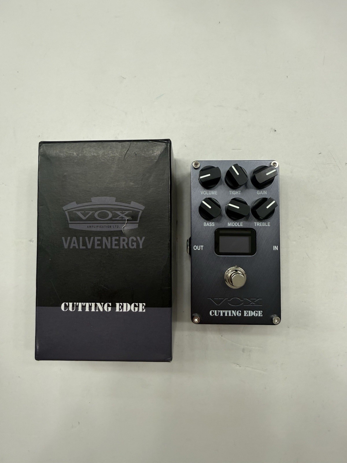 Vox Valvenergy Cutting Edge Distortion High Gain Guitar Effect Pedal + Box