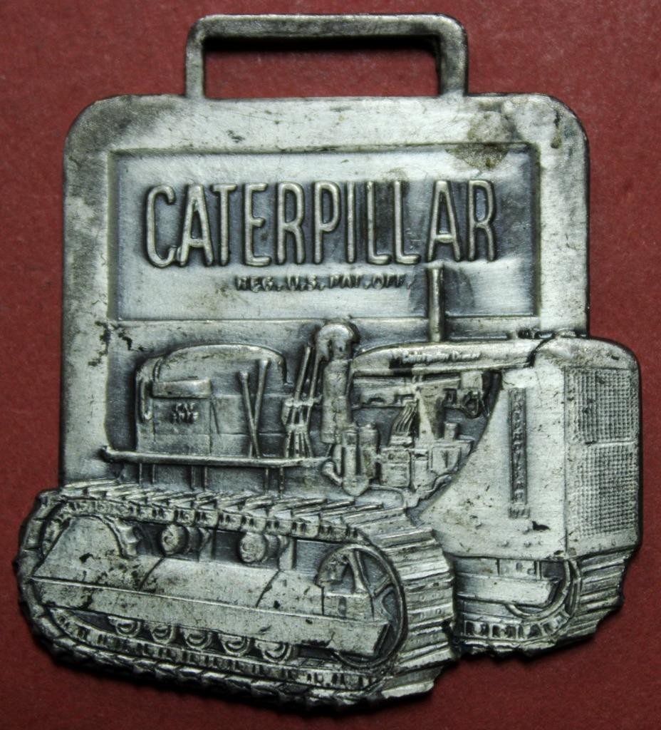 Caterpillar Track Tractor Cleveland Bros. Wilkes Barre PA Watch Fob Shl1A6-33