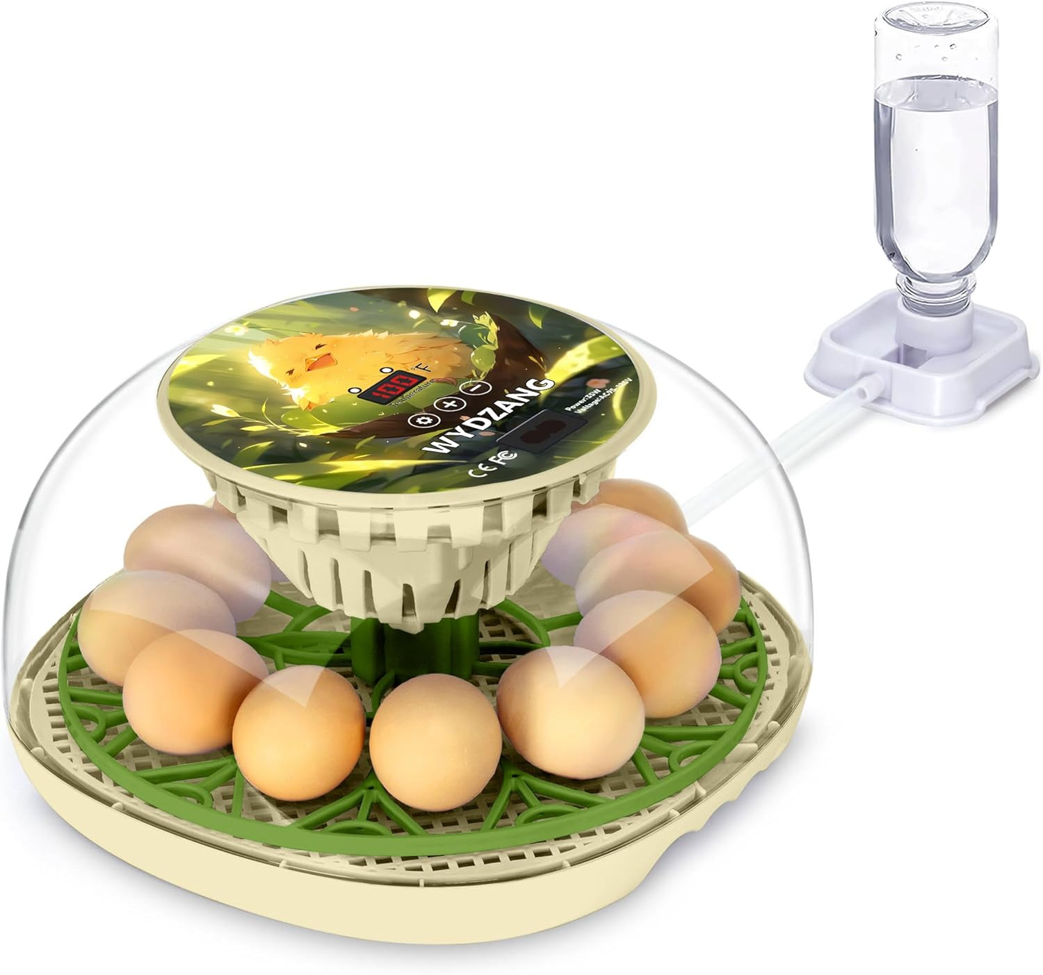 Smart Chicken Incubators for Hatching Eggs with Automatic Turner Small Poultry D