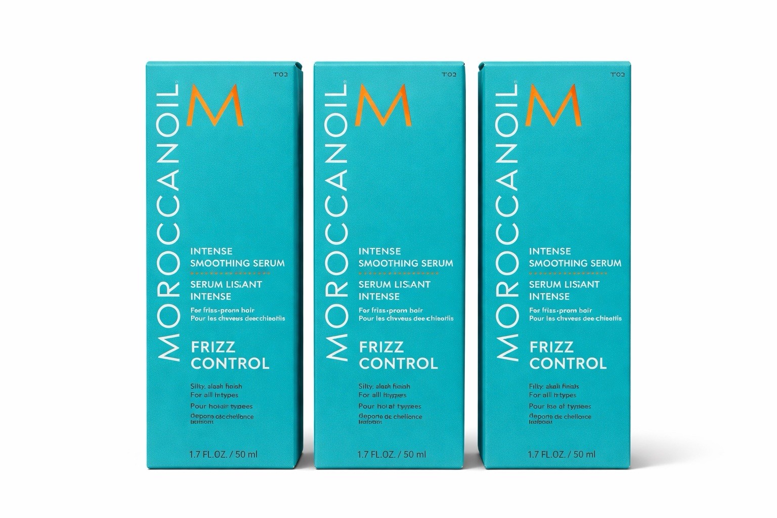 Moroccanoil Intense Smoothing Serum Frizz Control 1.7 fl oz 50ml Set of 3