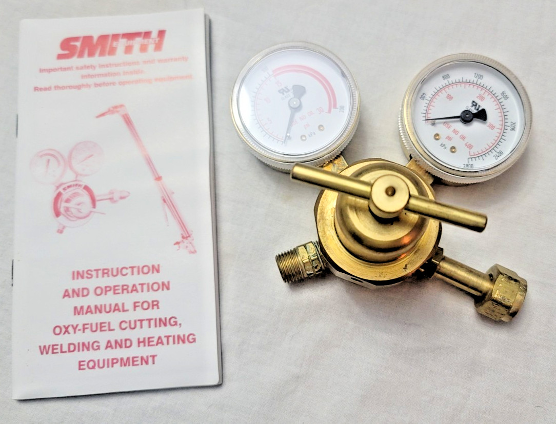 Smith Acetylene Regulator H1944F-200 NEW OPEN PKG