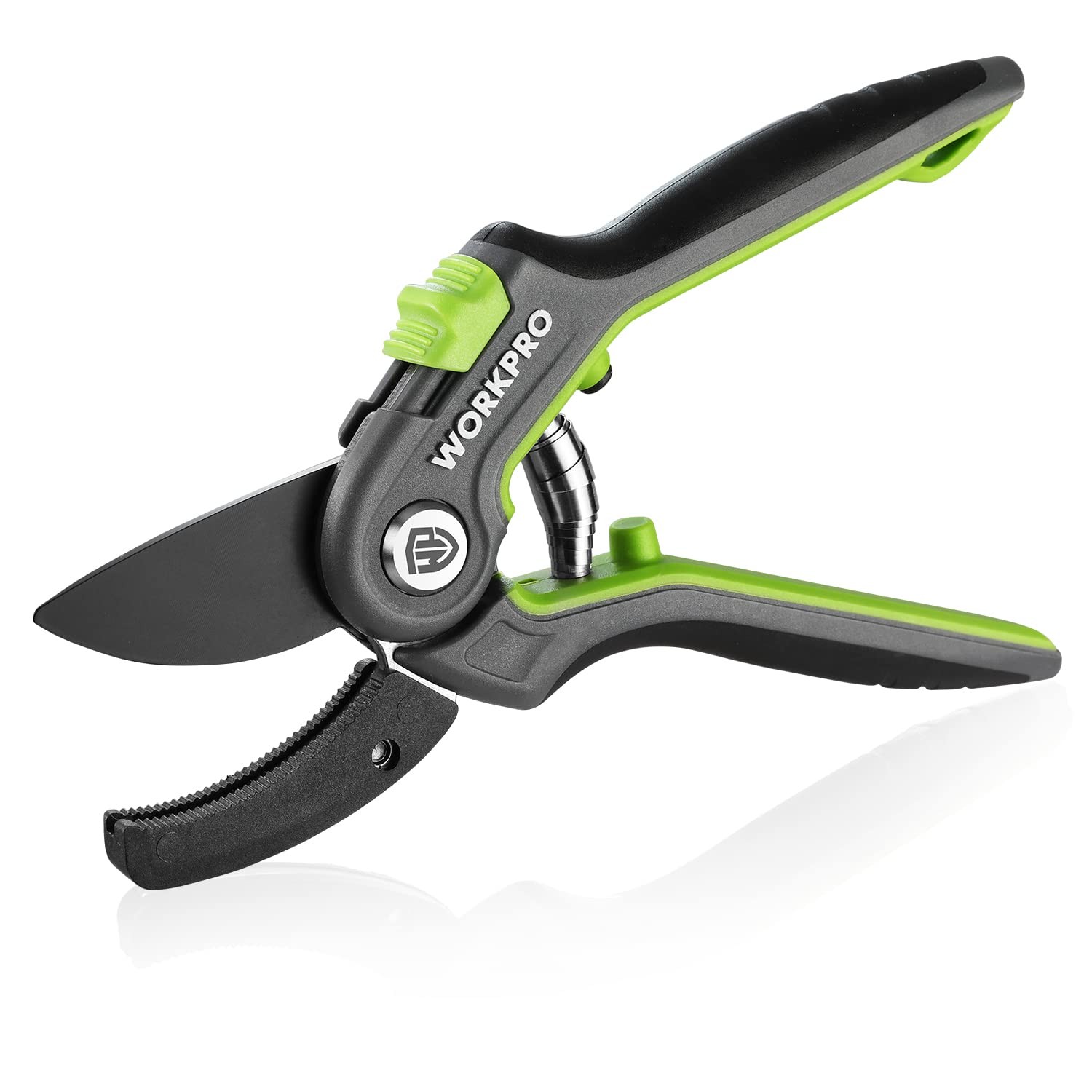 WORKPRO Anvil Pruning Shears, 8’’ Professional 8" Anvil, Balck,green,grey