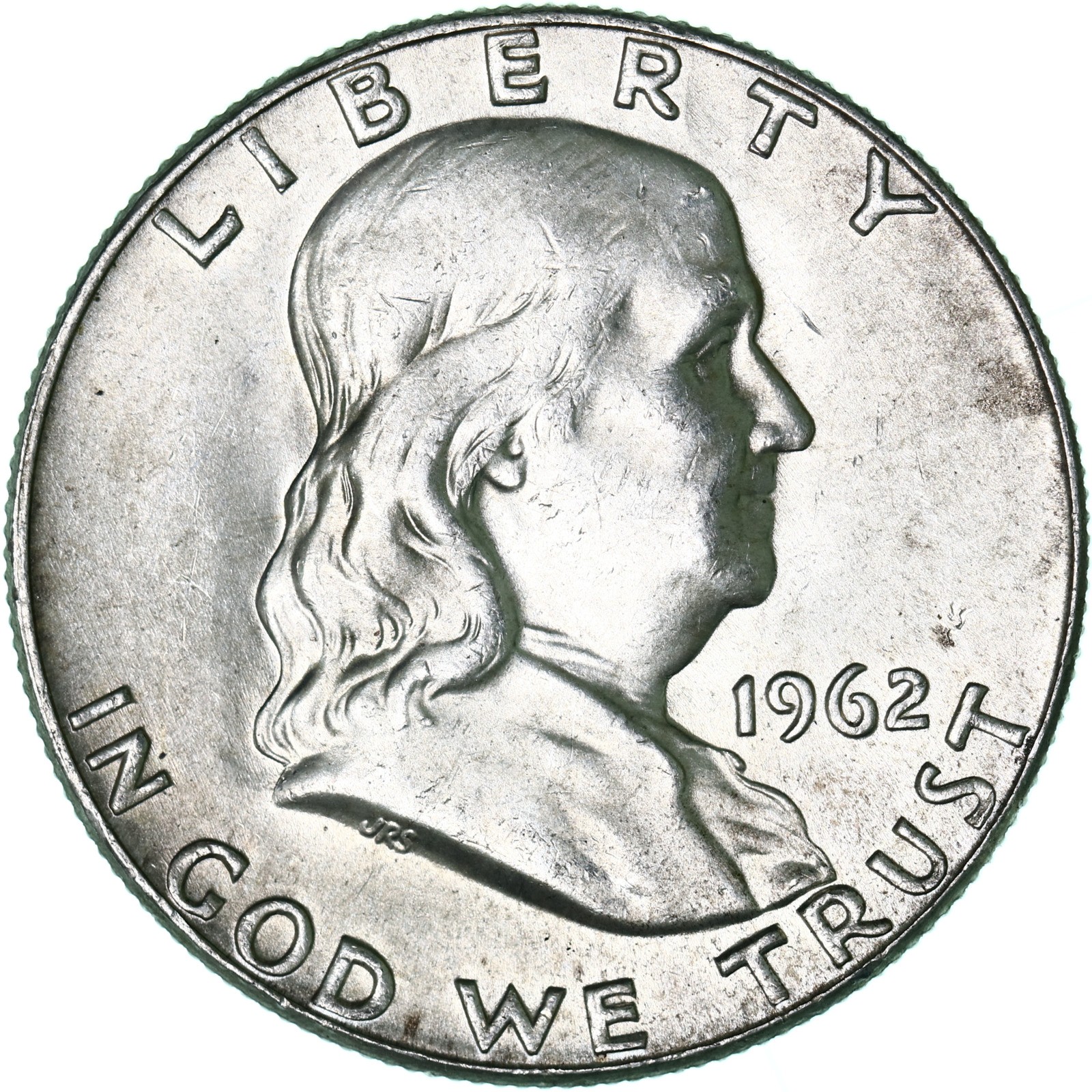 1962 D Franklin Half Dollar About Uncirculated 90% Silver