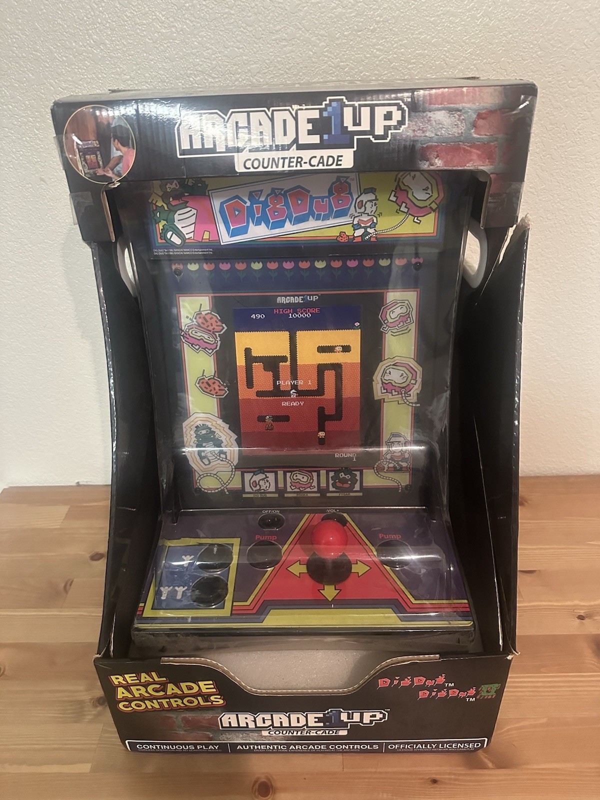 Arcade 1 Up Dig Dug & Dig Dug 2 II Counter Cade LCD Monitor 2 Players 18.5" NEW