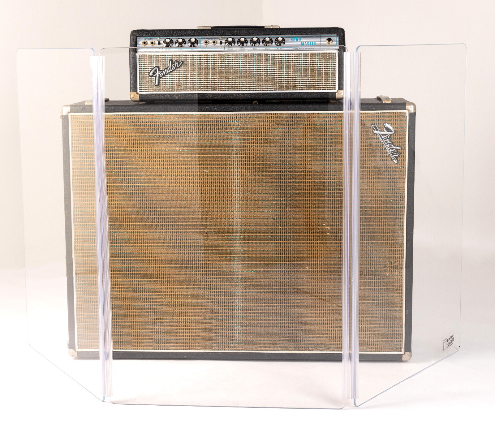 NEW 3-ft tall, 6-ft wide 3-Panel Guitar Amp Shield, Plexiglas guitar screen