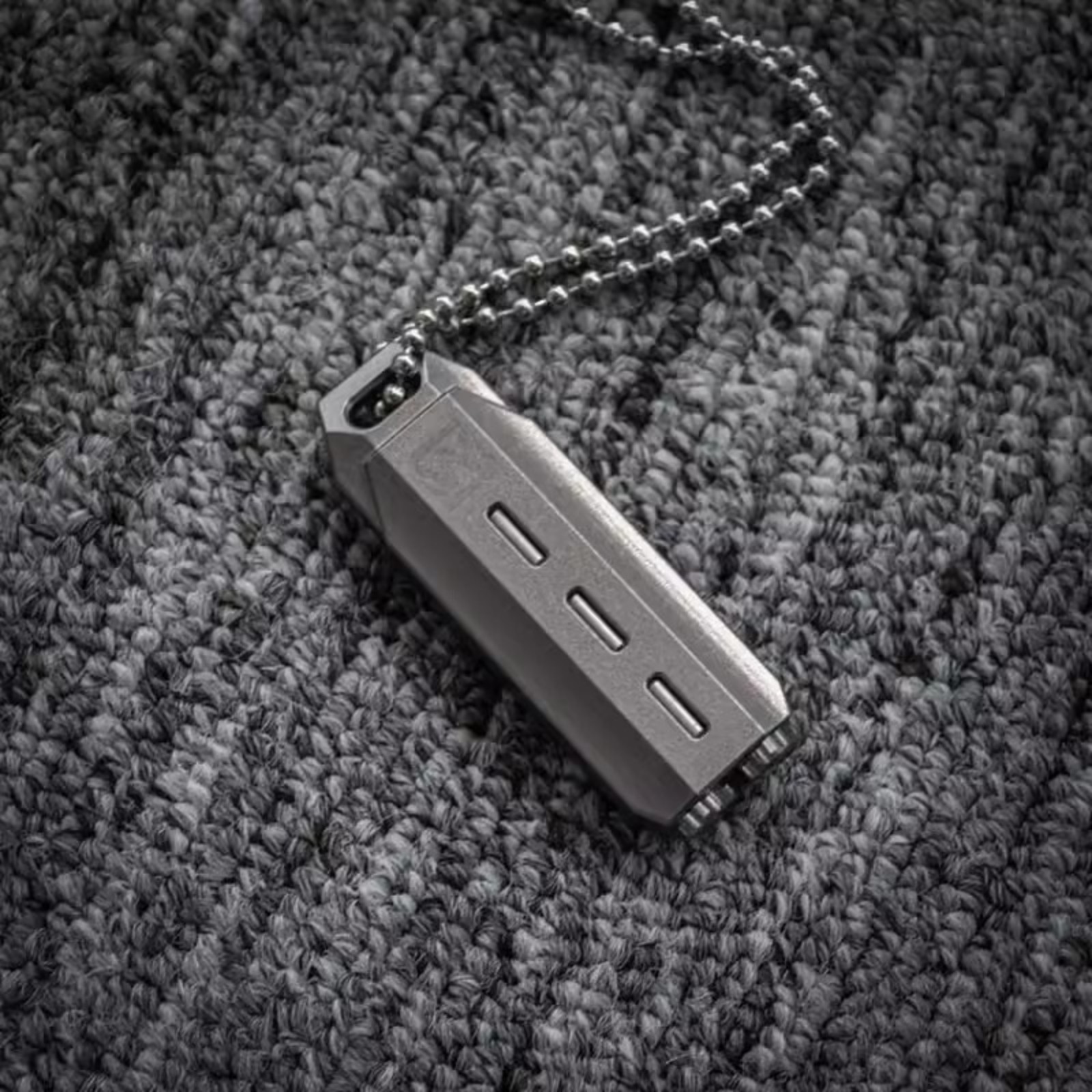 Titanium Waterproof Medicine Pill Bottles Necklace Pendants Pill Bottles Box