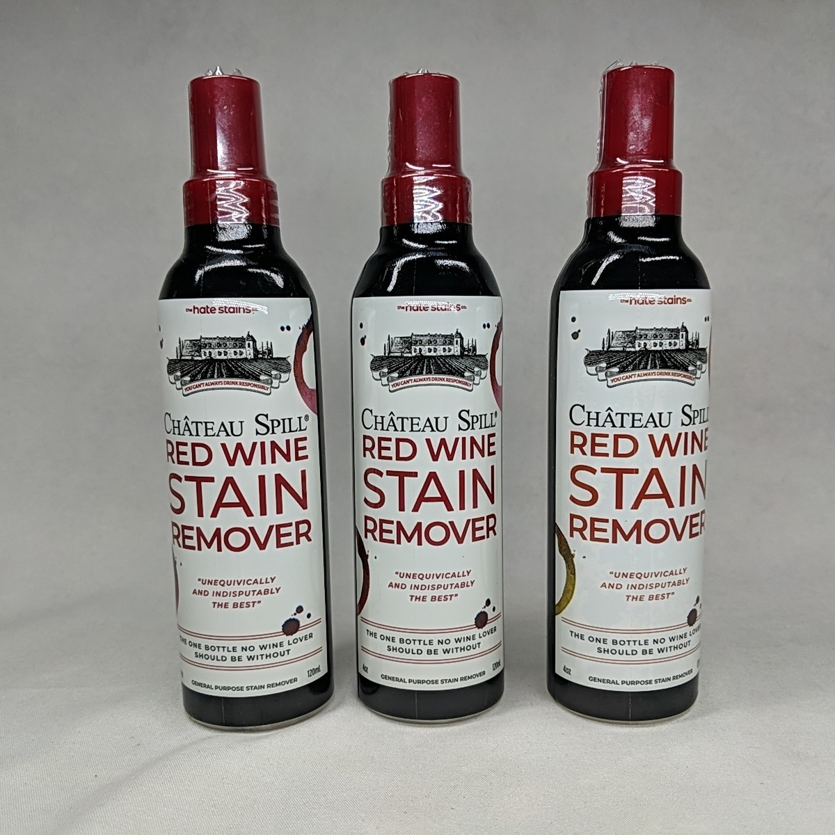Chateau Spill Red Wine Stain Remover Spray - 4 Fl Oz 3 Pack New Sealed