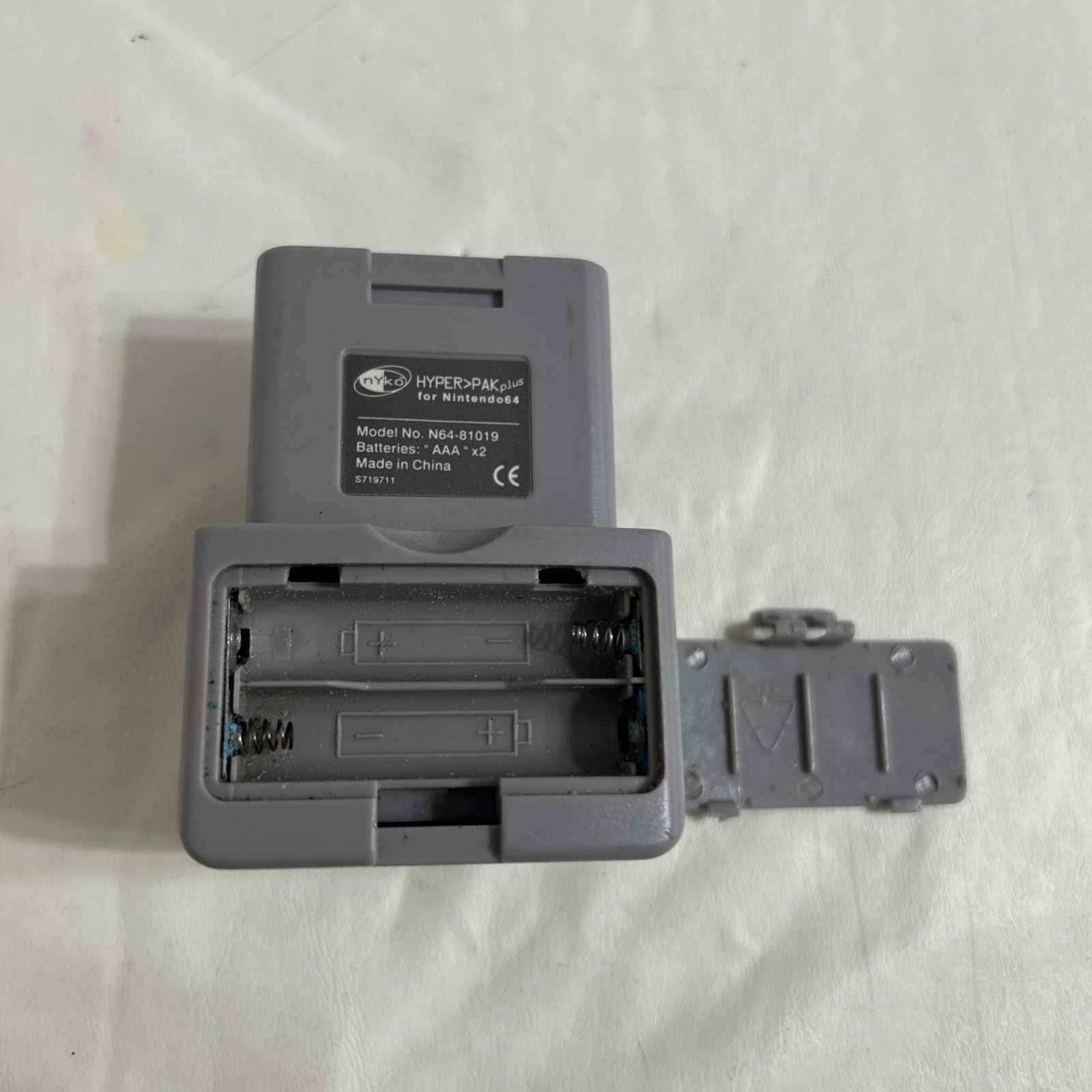 Nyko Hyper Pak Plus Memory Expansion Pack Rumble Grey Nintendo 64