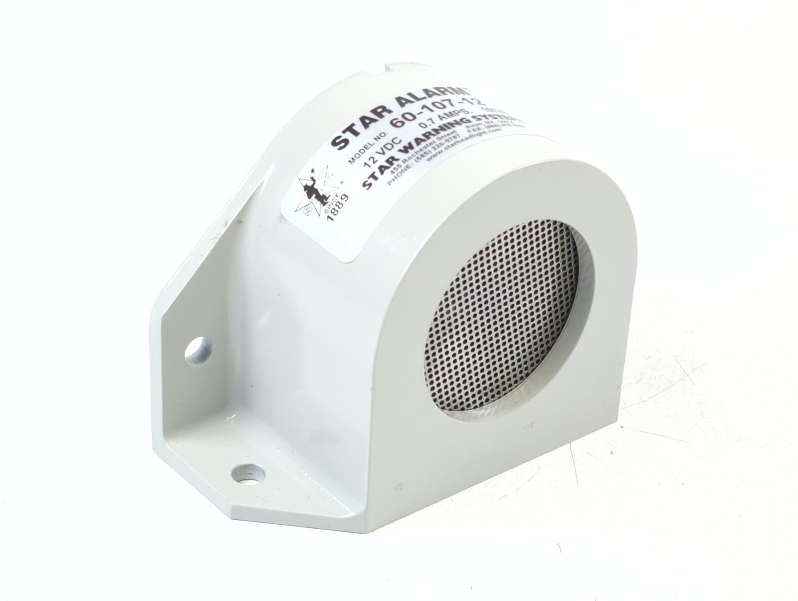 Star Warning Systems 60-107-12 Safety 60 Series 12V 107 Db Back Up Alarm