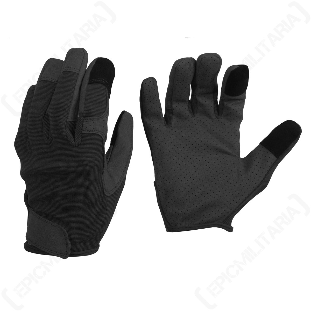 Black Combat Touch Gloves - Phone Screen Winter Army Military Work All Sizes New