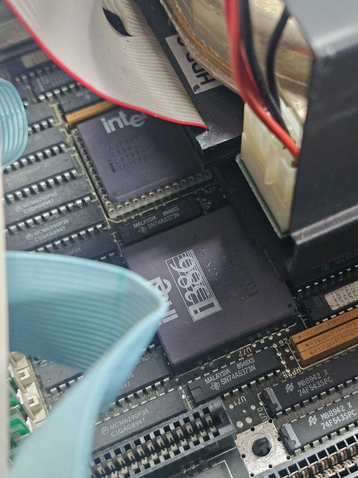 Retro Vintage IBM PC AT 5170 Desktop Computer Posts Upgraded 386 Intel Board