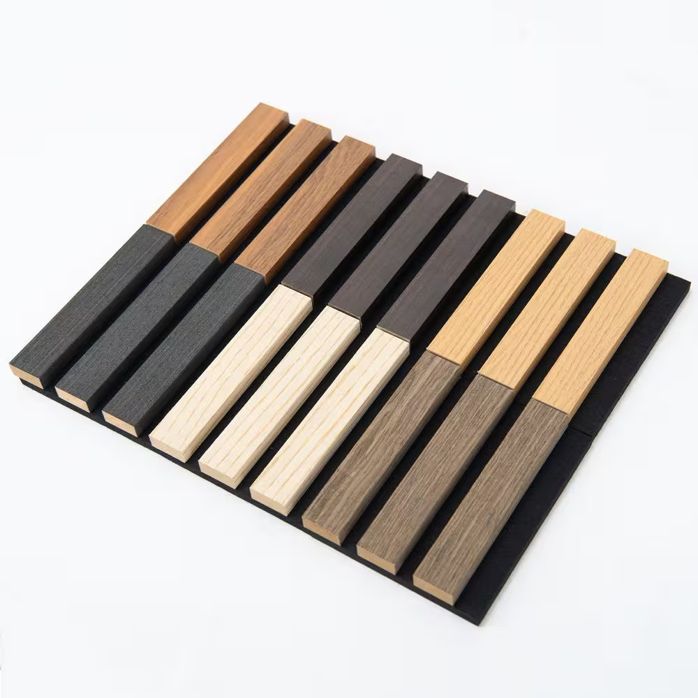 Samples Pack 1/2 Ft.X1/2 Ft.Mdf Decorative Wall Paneling,Multi-Colored Slat Acou