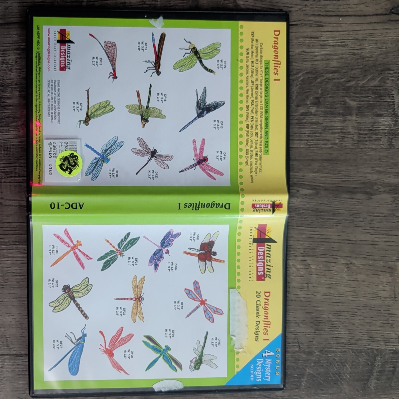 Amazing Designs Embroidery Solutions: Dragonflies 1 (PC CD-ROM) ADC-10