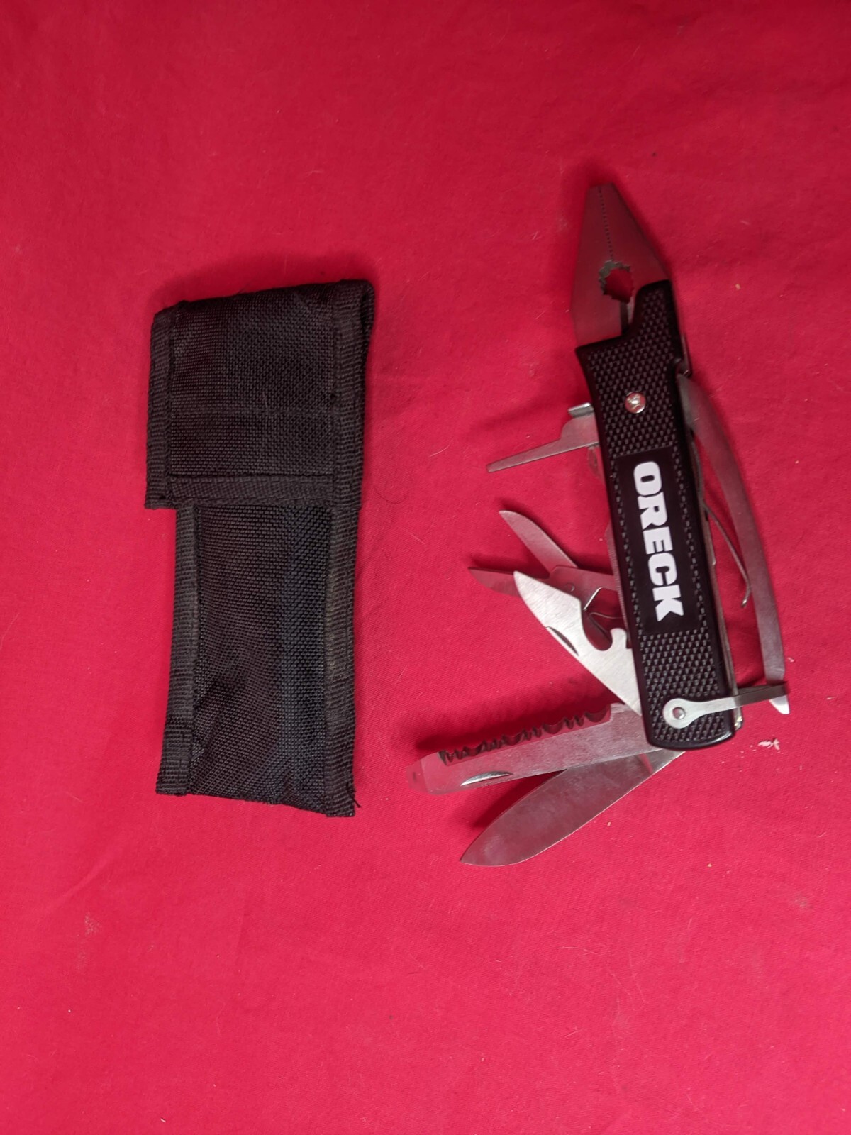 ORECK 15 MULTIFUNCTIONAL FOLDING MUTIPURPOSE TOOL STAINLESS STEEL (((NEW)))
