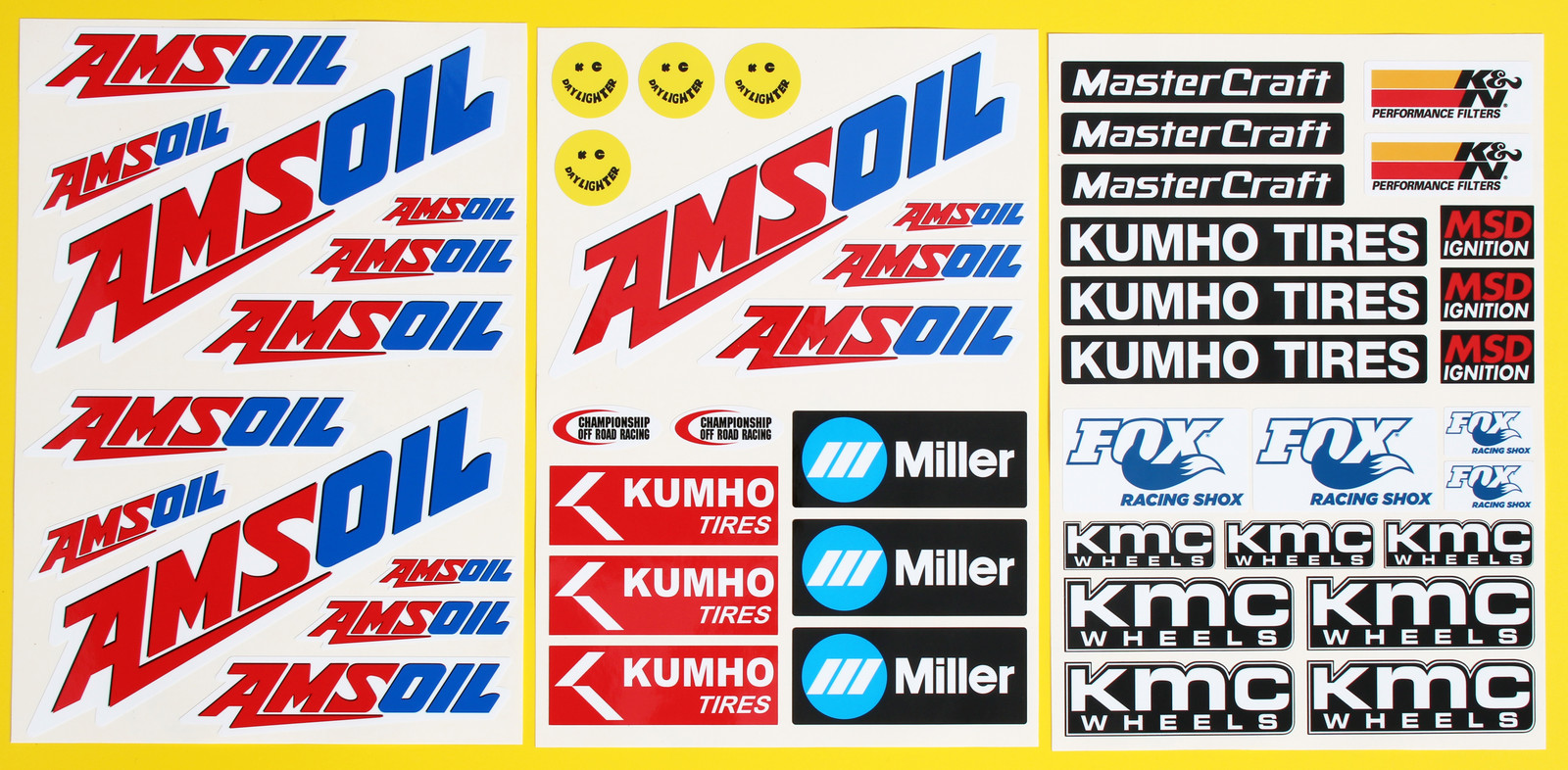 RC LARGE 5th SCALE AMSOIL CORR Racing Short Course LAMINATED stickers decals