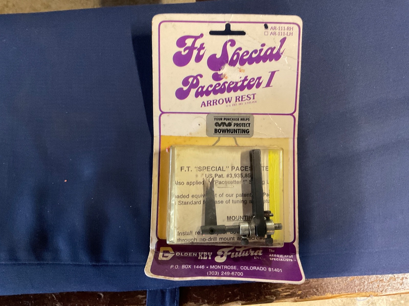 Vintage .. FT Special Pacesetter 1 Arrow Rest  AR-111-RH NEW