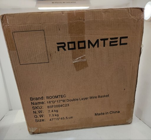 Roomtec - 85F0004C23 - 18" x 17" Double Layer Wire Basket - Cabinet Organizer
