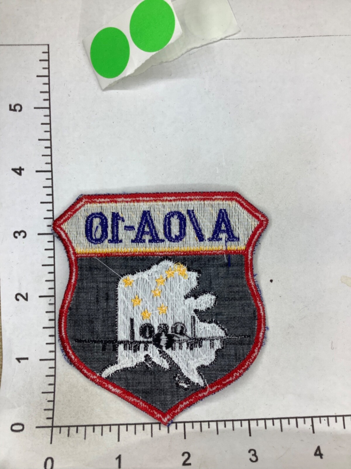 USAF ALASKA AIR NATIONAL GUARD A/0A-10 SQUADRON PATCH