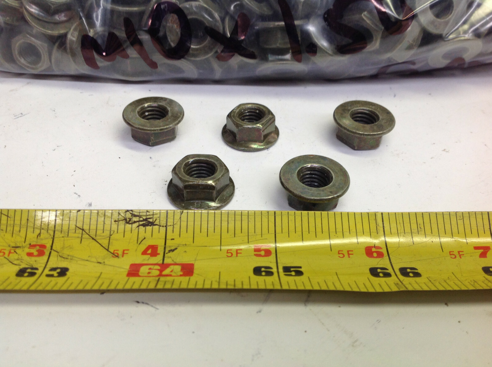 1 Lot 500pcs 8mm-1.25 Class 8 Flange Lock nut (#910-L-3)