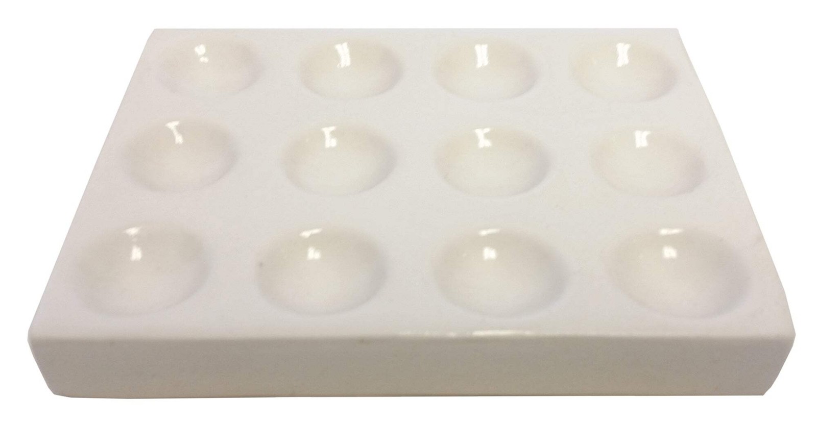Spot Plate, Porcelain with 12 depressions