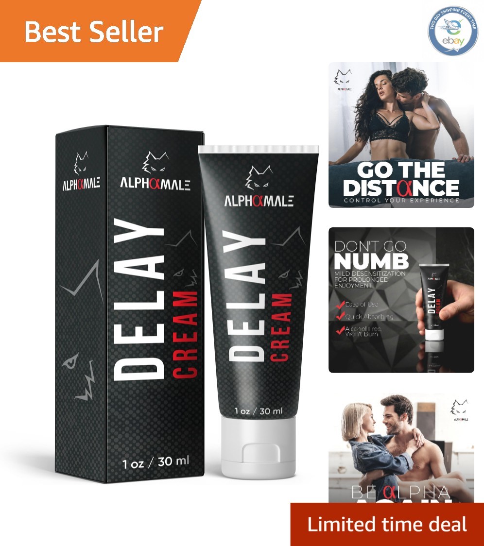 Discreet Delay Cream for Men – 1oz – 7.5% Benzocaine for Enhanced Confidence