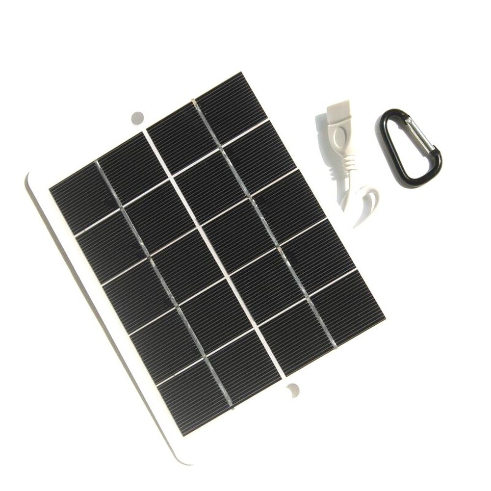 3W 5V Portable Solar Panel Charger USB Output for Outdoor Activities Hiking