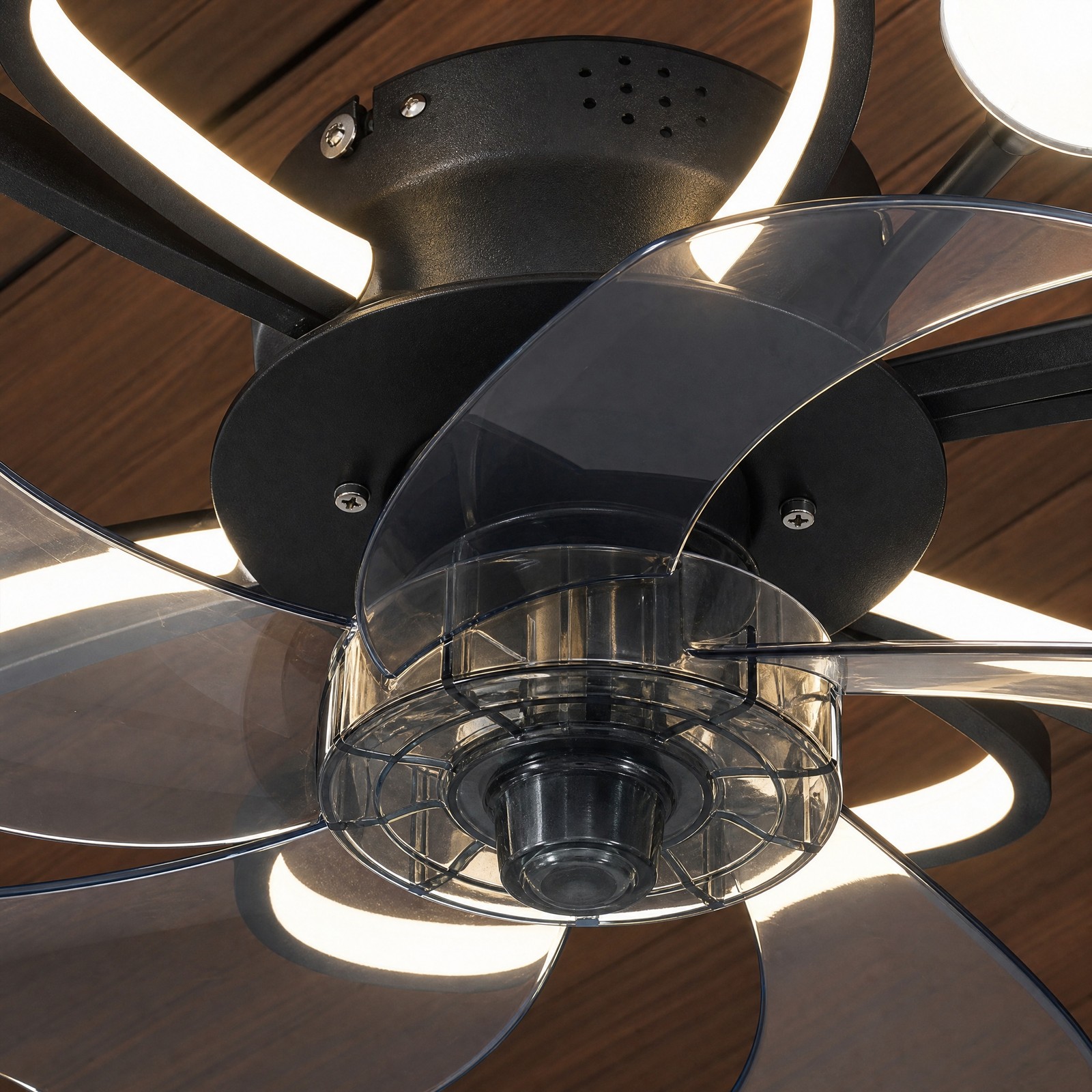 20 inch Remote APP Control Butterfly Modern Ceiling Fan with Light Flush Mount