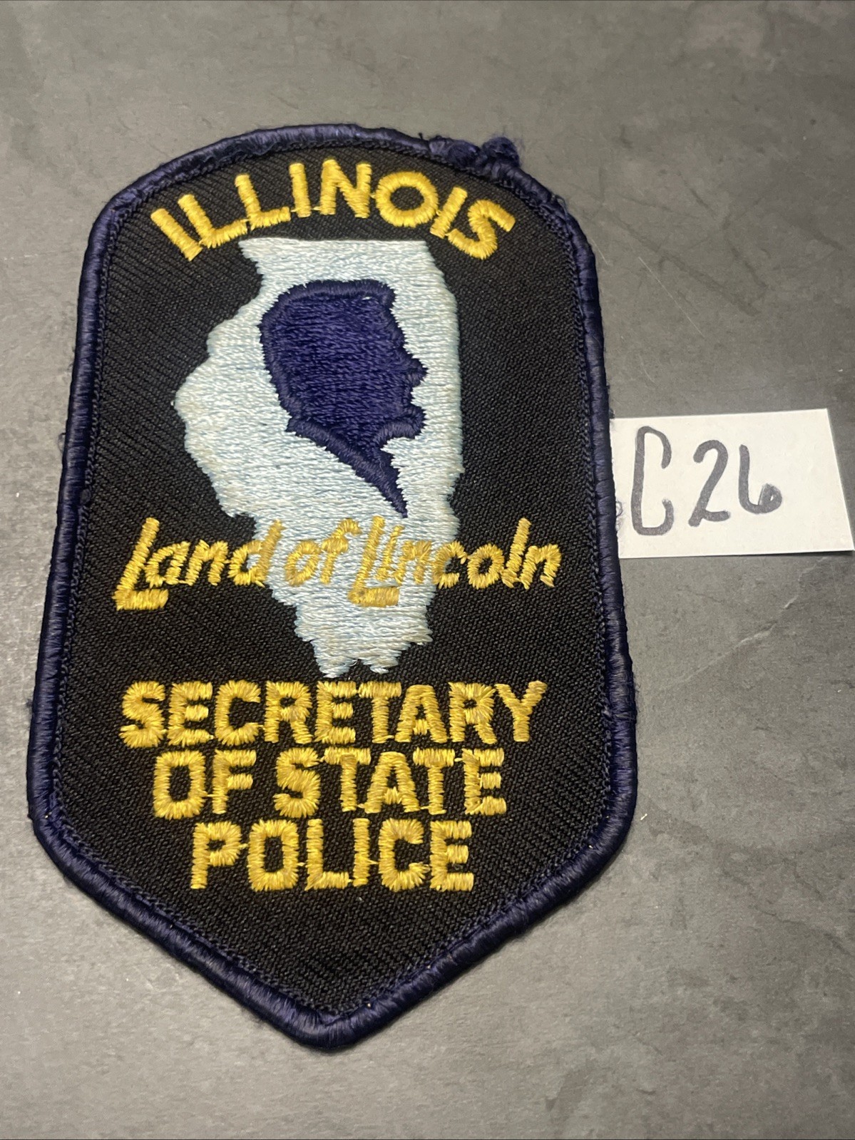Illinois secretary Of State Land Of Lincoln Police Patch -C26
