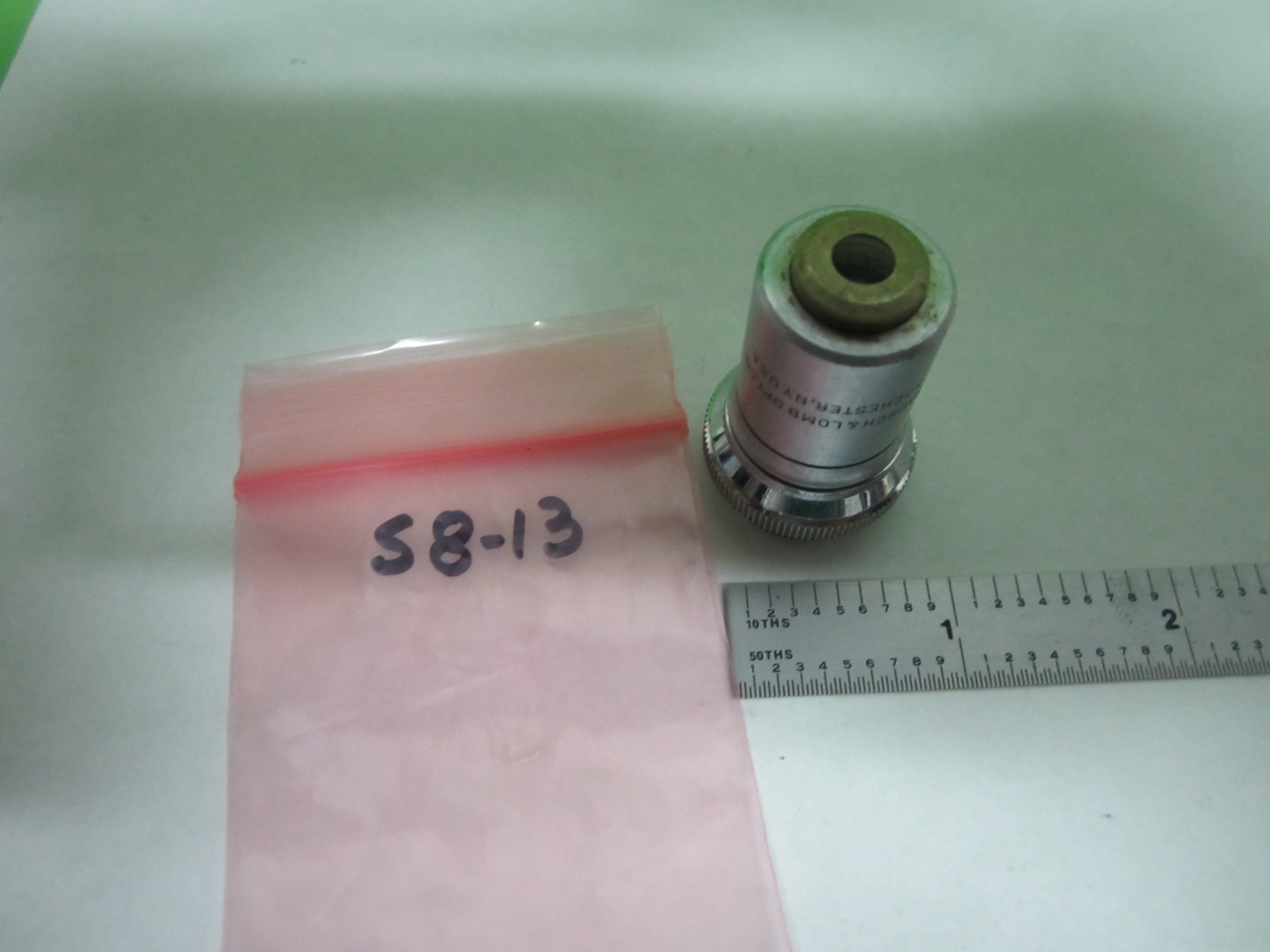 MICROSCOPE PART OBJECTIVE BAUSCH LOMB 20X OPTICS BIN#S8-13
