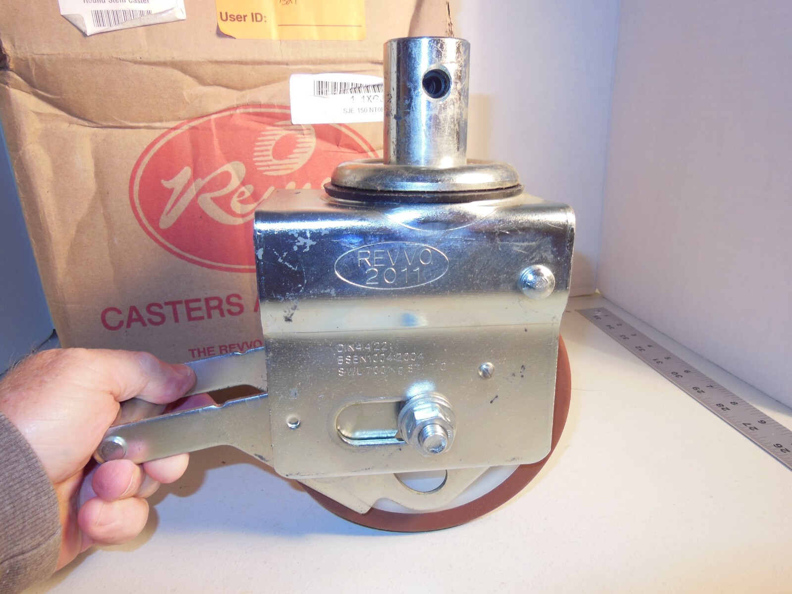 Revvo SJE 150 NT0E B21 Stem Caster,6"dia,Nythane,1,320lb 1XGJ7