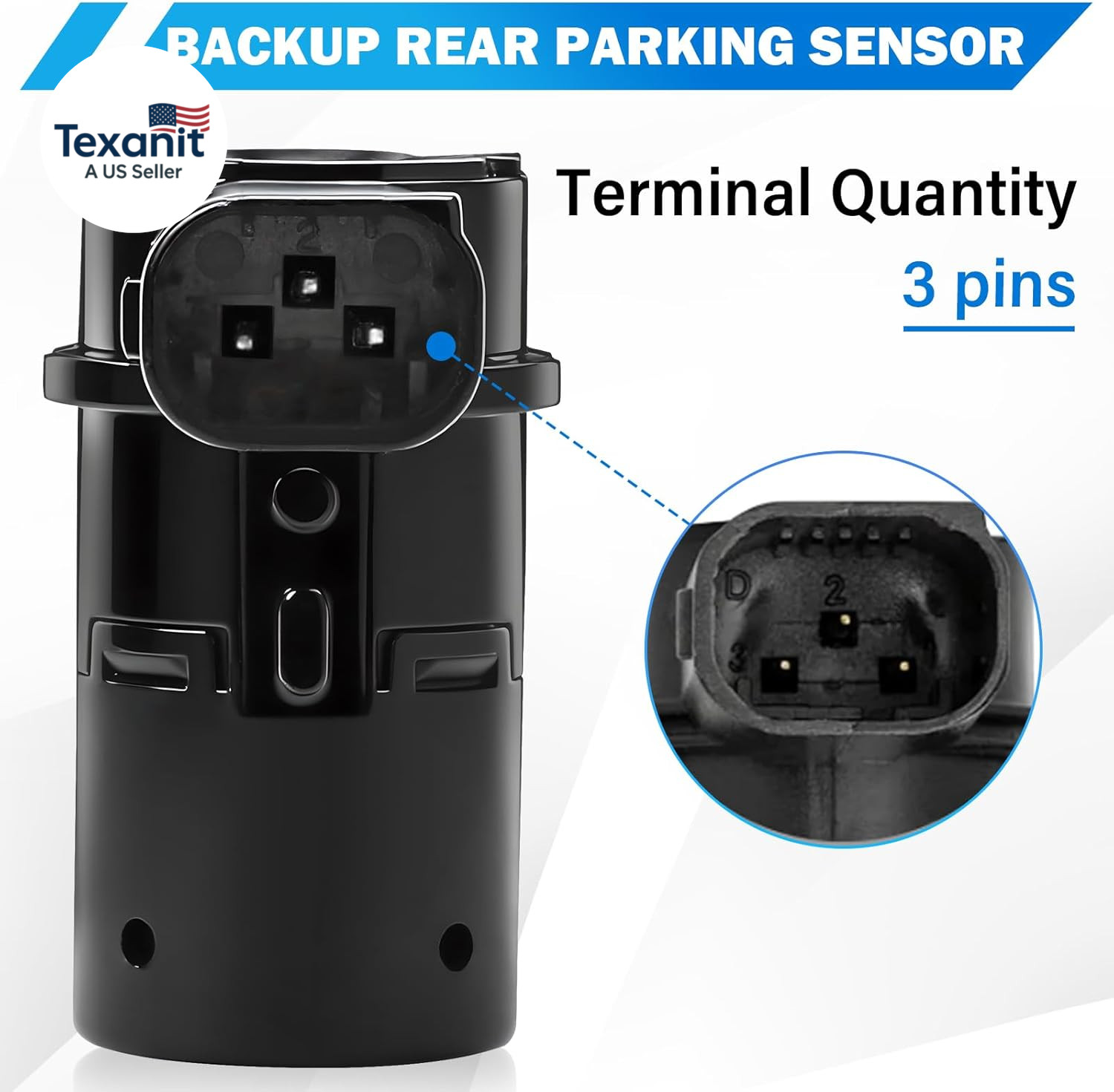 4X Backup & Reverse Sensor Kit, Rear Parking Assist Sensor Compatible with Ford