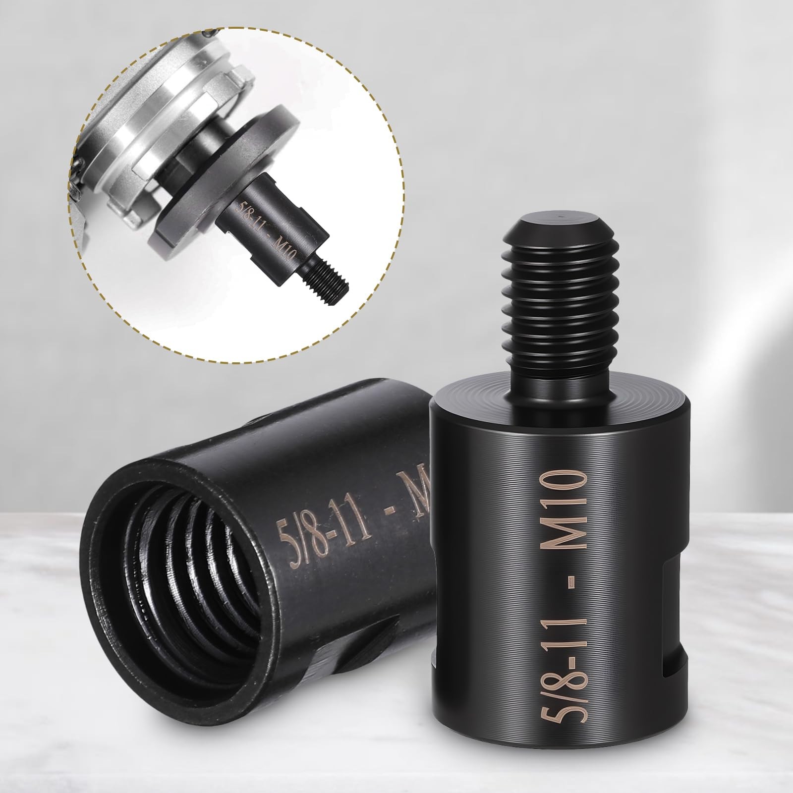 WJIAAA 2pcs Angle Grinder Adapter, Angle Grinder Attachment Converter 5/8"-11...