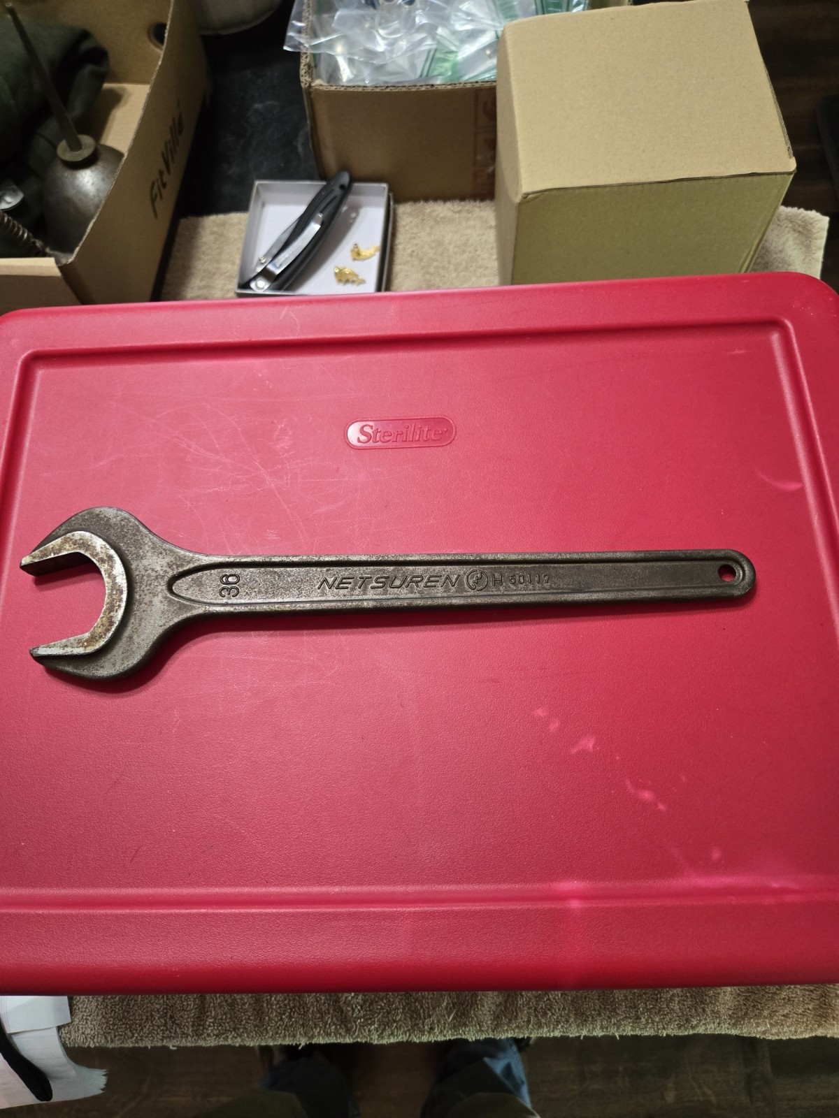 Netsuren 36mm H50117 or H5034 M24 JISB4630 Machinist Open Ended Wrench Tool
