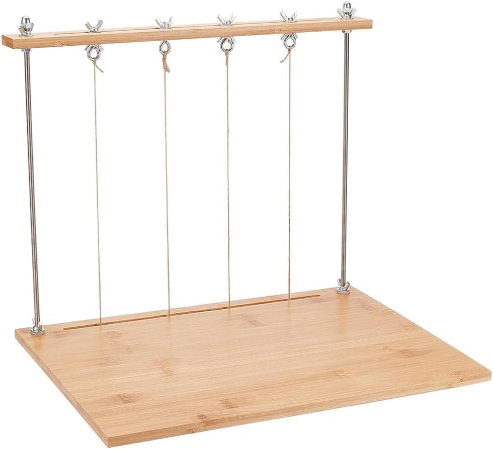 Bookbinding Sewing Frame Set, Wood Book Binding Kit with Rectangle