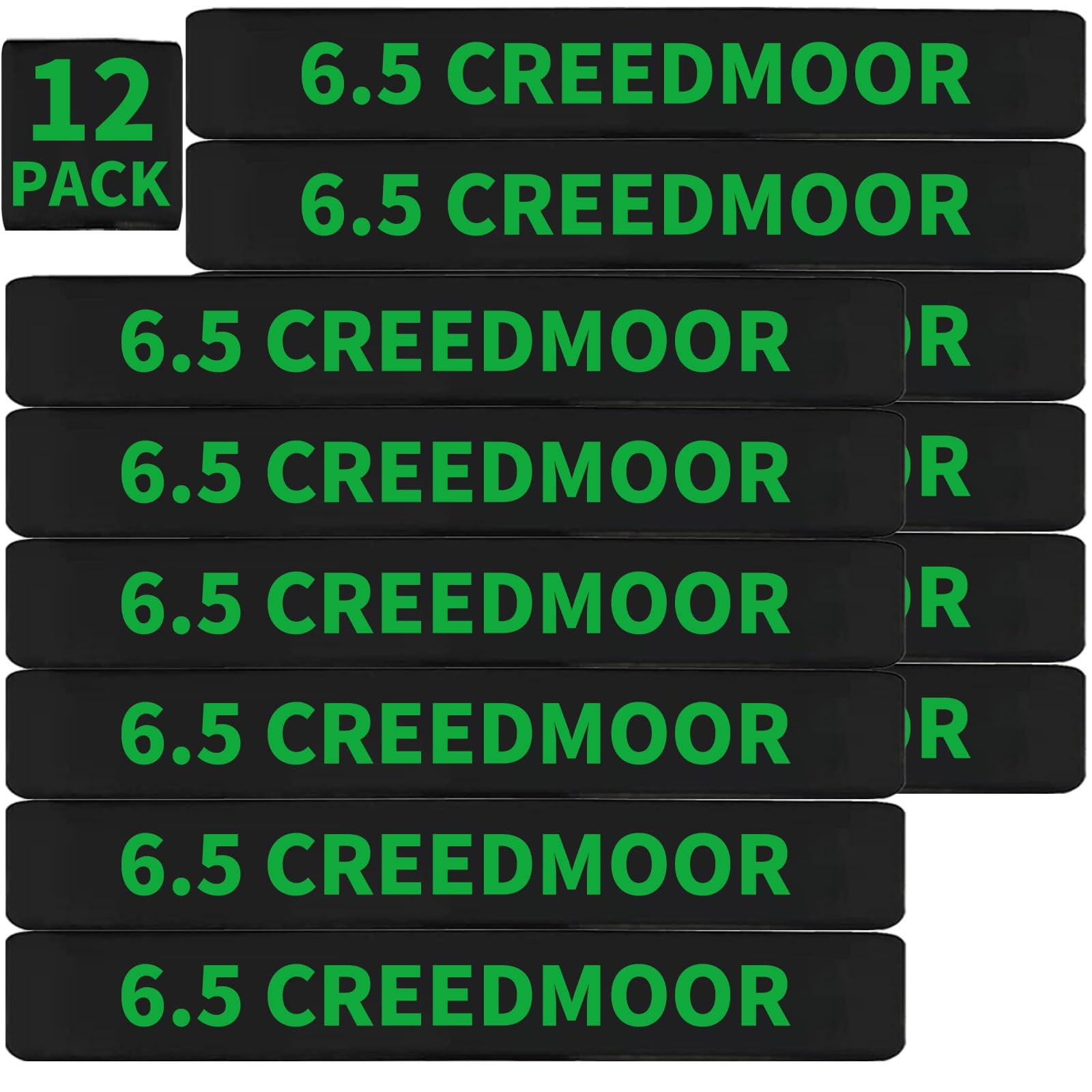 12 Pack Miaozhun 6.5 Creedmoor Magazine Marking Bands Green-12pack