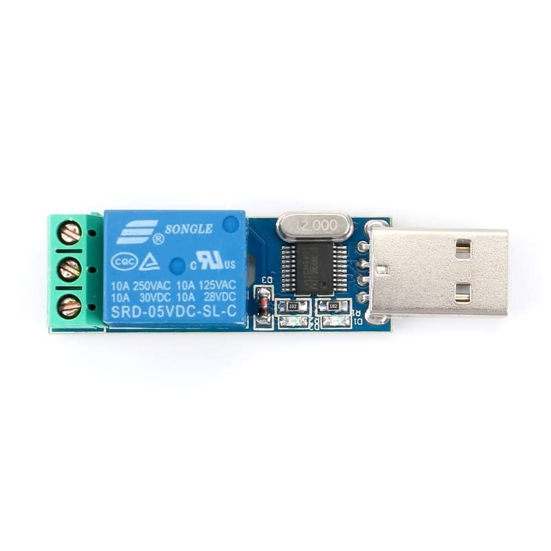 USB Serial Port Control Relay Module Sturdy Durable Lightweight USB Relay Mod...
