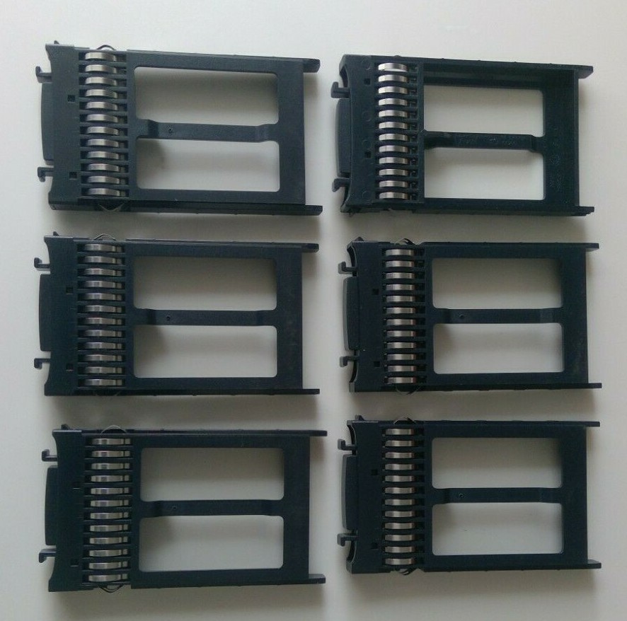 LOT OF 6 376384-001 HP 2.5" G5 G6 G7 SAS Hard Drive HDD Filler Blank Tray
