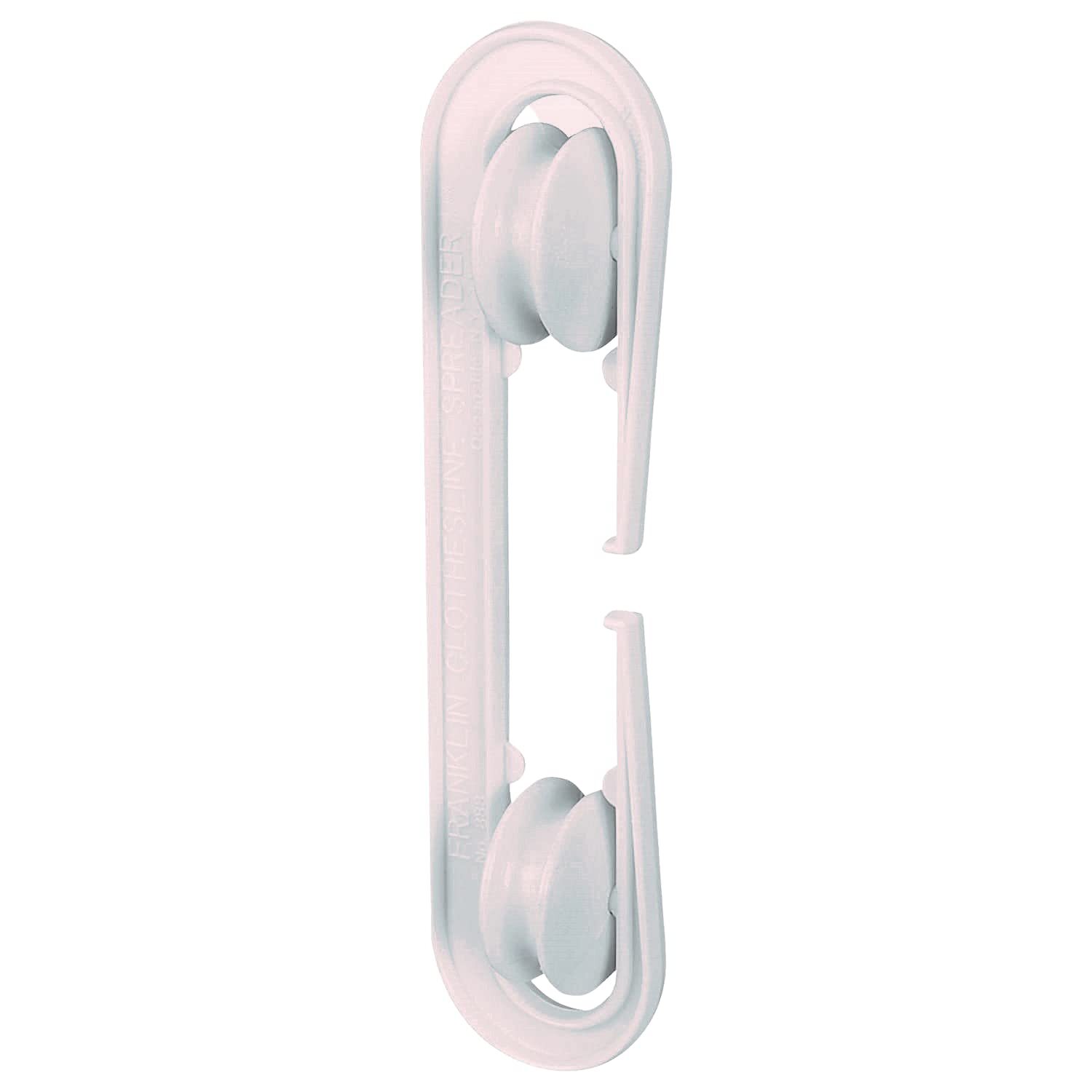 2 Pack White Plastic Clothesline Spreader Weatherproof Rustproof Rope Taut