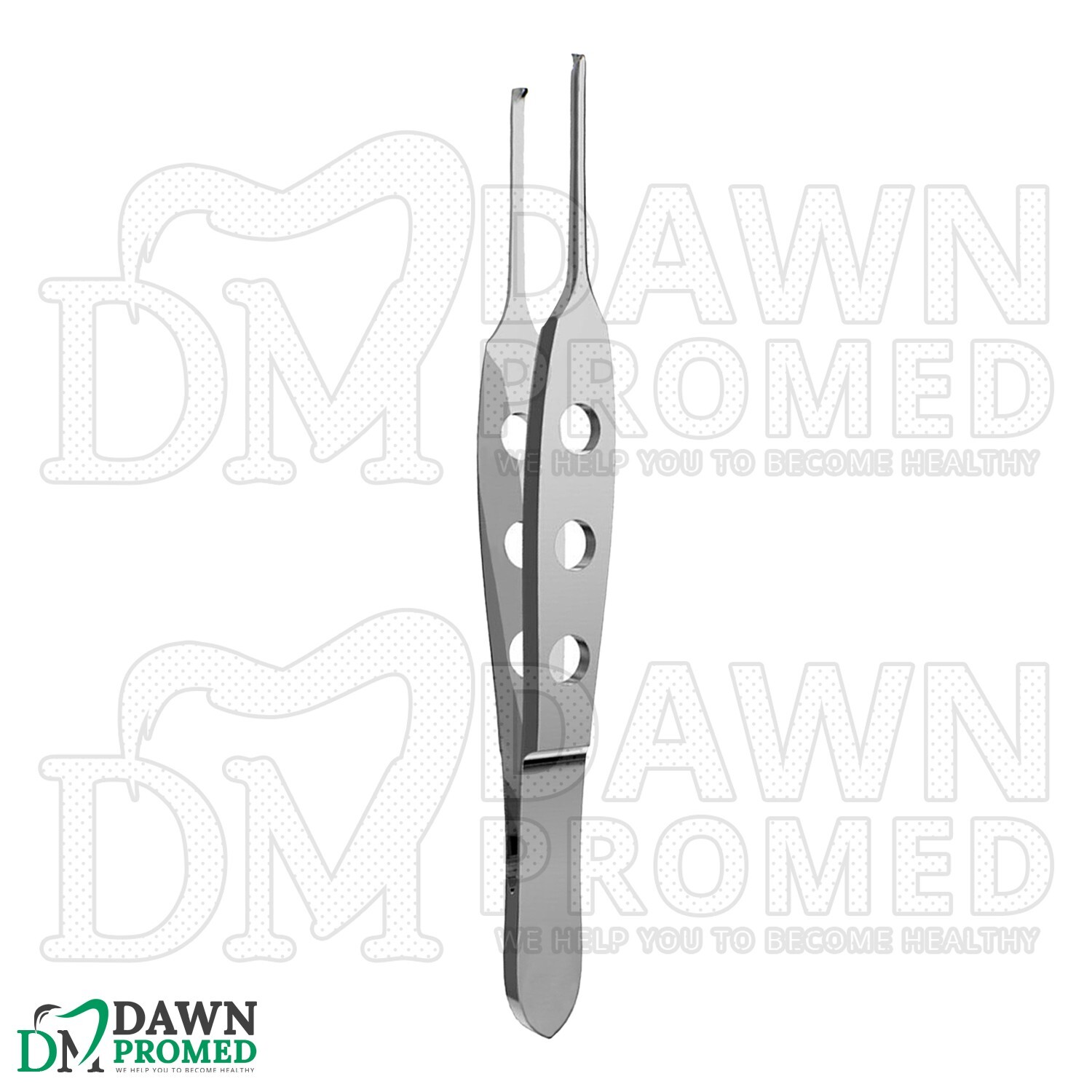 Bishop Harmon Micro Tissue Forceps 1x2 Teeth 0.3mm Delicate 3.5" Eye Instrument