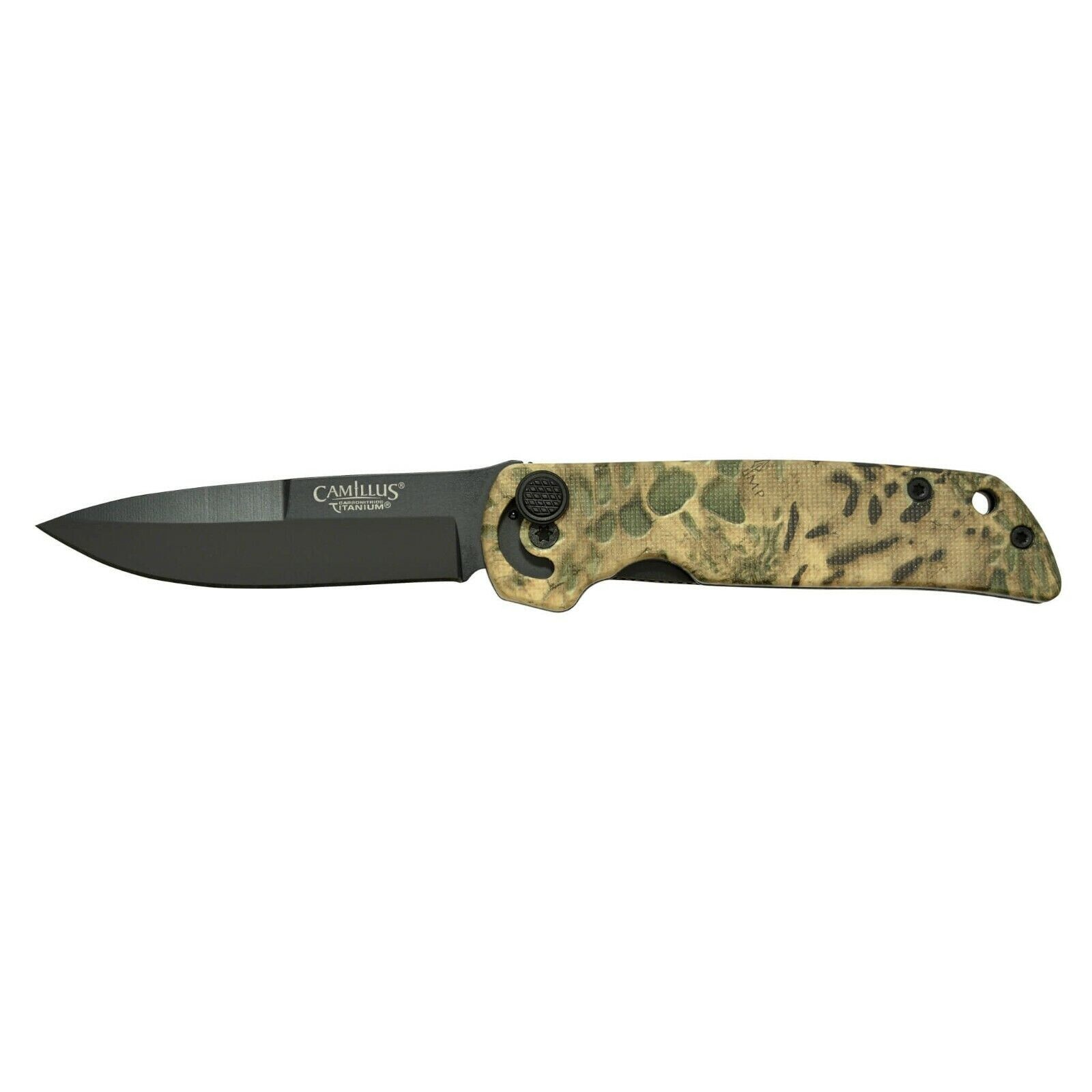Camillus Cuda Mini 6.75 inch Folding 3" Blade Knife Prym1 Camo 420 Steel - NEW