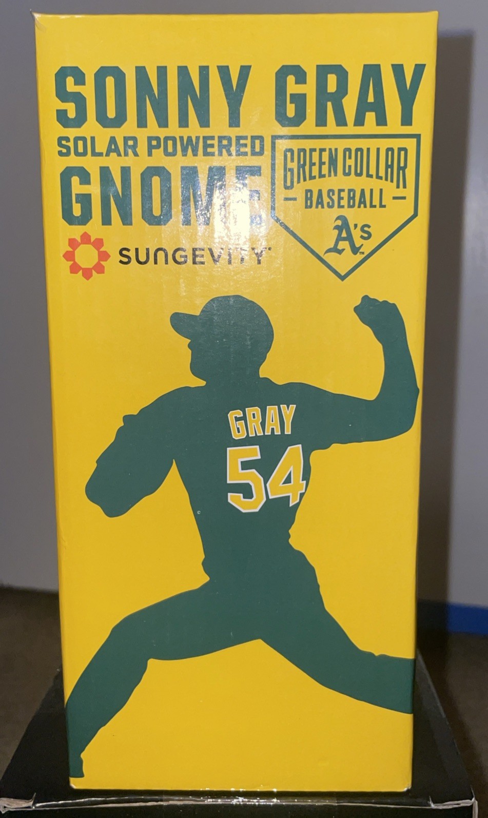 NEW 2015 OAKLAND A'S #54 RHP SONNY GRAY SOLAR POWERED GNOME-STADIUM GIVEAWAY