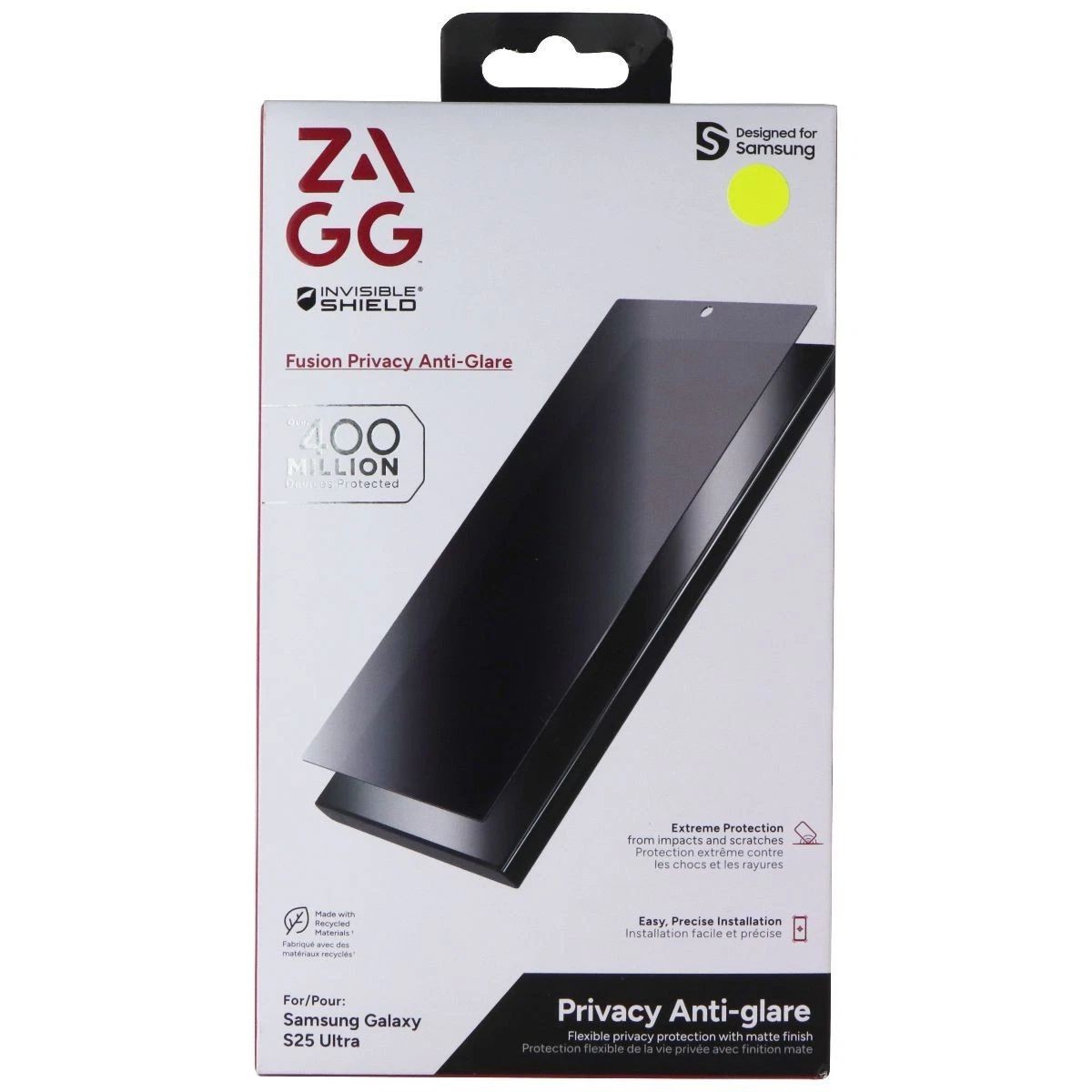 Zagg Screen Protector S25 Ultra Fusion Privacy Anti-Glare Clear