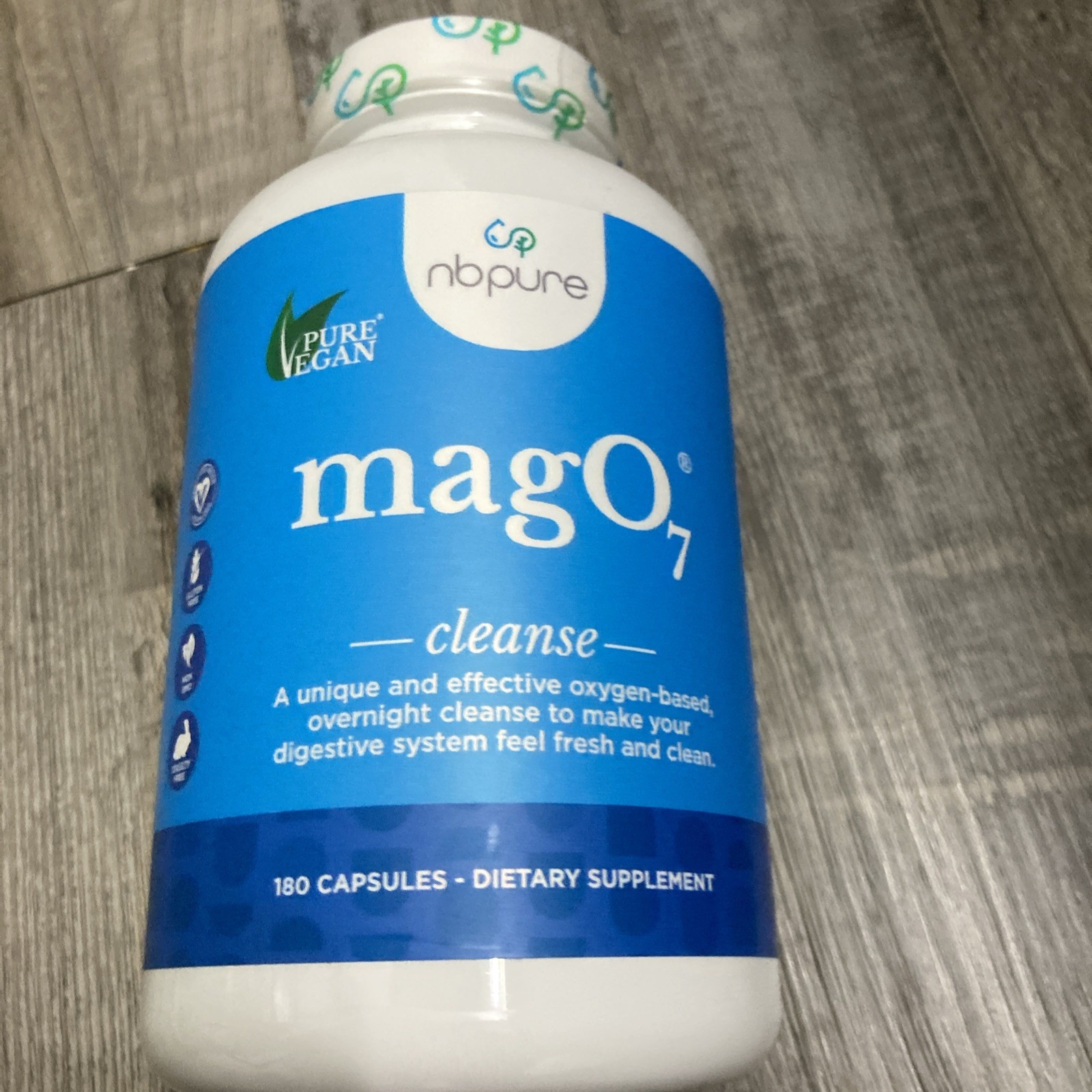 NBPURE MAG07 Ultimate Digestive System Cleanser 180 Vegetable Capsules EXP:7/28