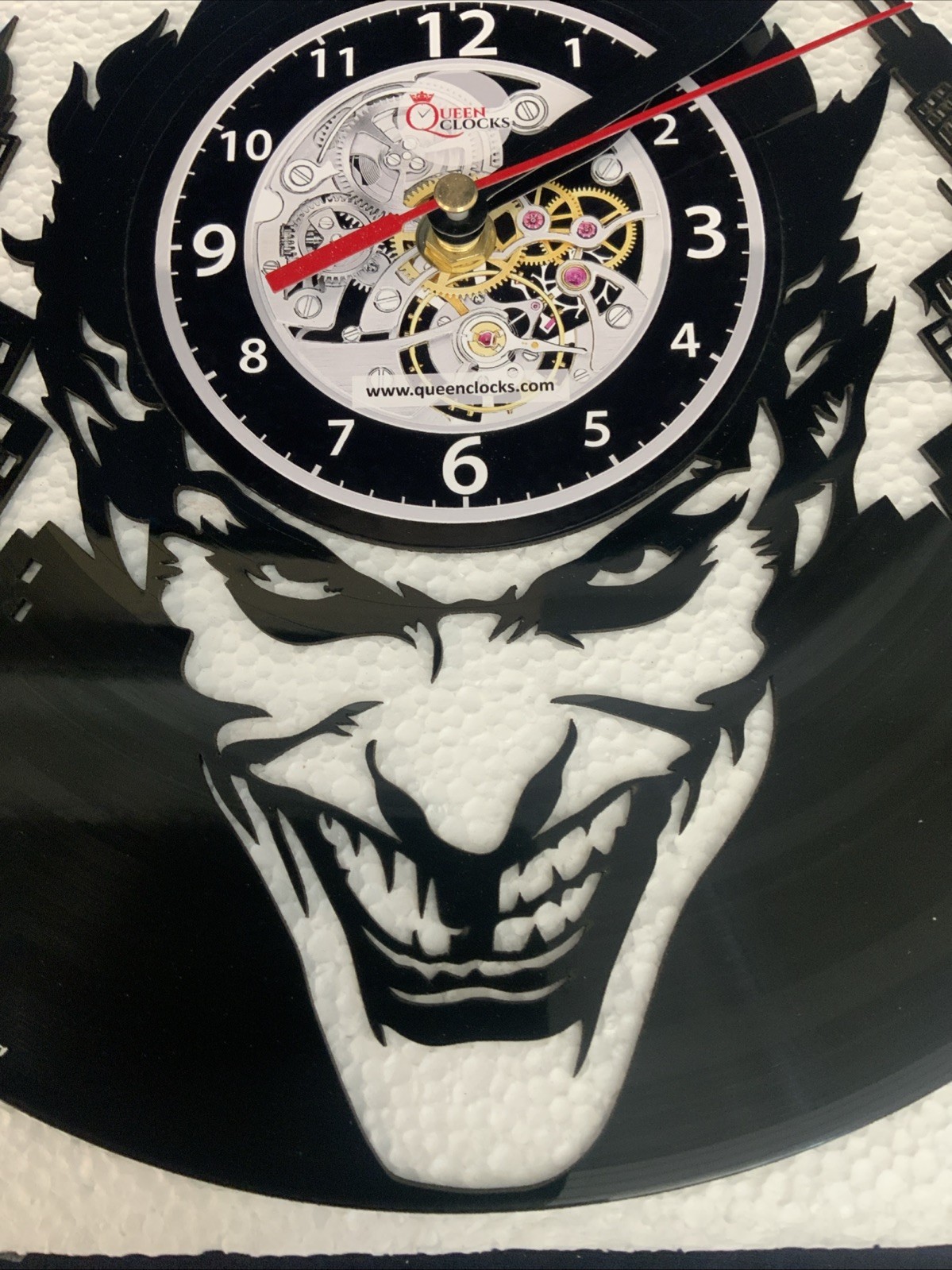 Batman Joker Vinyl Clock Wall Art Wall Decor Record Wall Clock