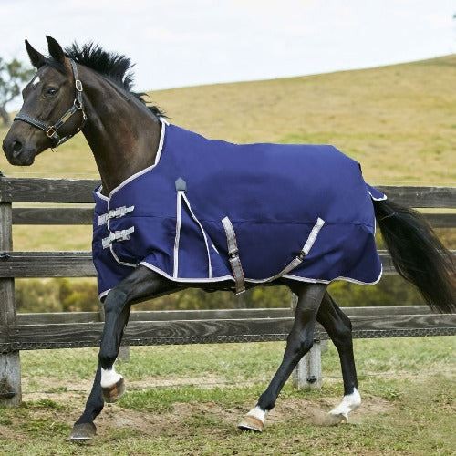 WeatherBeeta ComFiTec Essential Standard Neck Medium Turnout- SOLID COLORS CLOSE