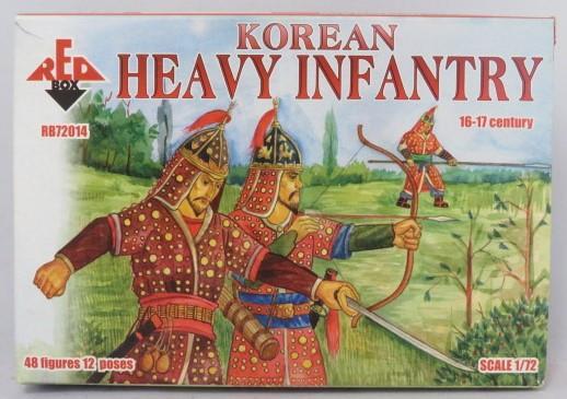 Red Box 1/72 - Korean Heavy Infantry - 48 (16-17th Century) Figures (NIB)