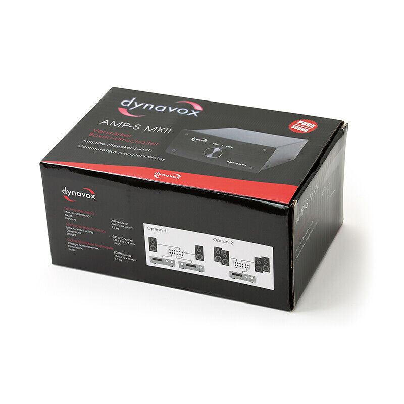 Dynavox Amp-S MKII Amplifier/Speaker Switch Black