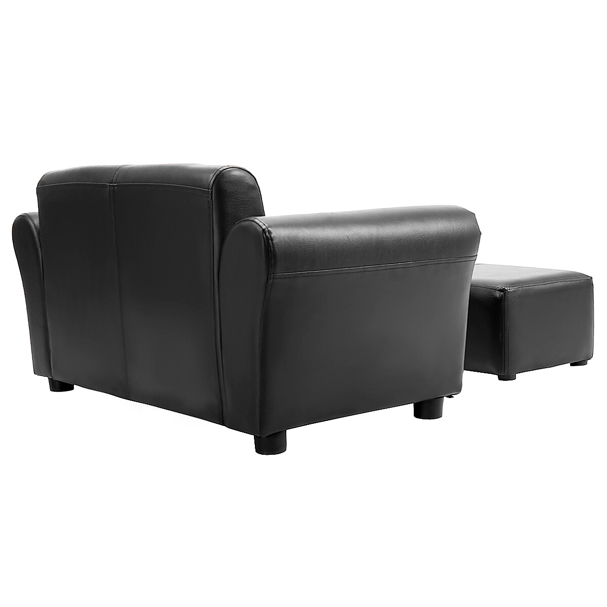 Topbuy Kids Sofa Upholstered Lounge Children Couch Ottoman w/ Armrest